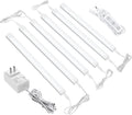 ASOKO HOME Dimmable Under Cabinet LED Lighting - 6 Pack 12" Linkable Light Bars, 5000K Cold White, 20W 1360LM, ETL Listed (Plug Included)