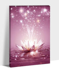 Zen Lotus Floral Pictures Wall Art, Water Lily Bloom Picture, Lotus Flower Canvas Art Print, Calm Relax Poster, Spiritual Zen Flower Print for Zen Office Decor Meditation Poster24x36 inch