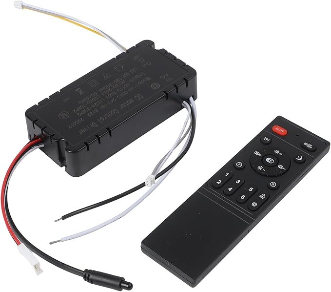 Ceiling Fan Remote Control Kit, Remote Control For Ceiling Fan Light Featuring 6-Speed Settings, Smooth Dimming And Frequency Conversion Receiver For AC LED Lighting(With air guide)