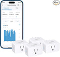 TP-Link 𝗧𝗮𝗽𝗼 Smart Plug Wi-Fi Mini, Energy Monitoring, Compatible with Alexa & Google Home & Samsung SmartThings, Timer, 15A/1800W Max, ETL Certified, 2.4G Wi-Fi Only, Tapo P115(4-Pack)