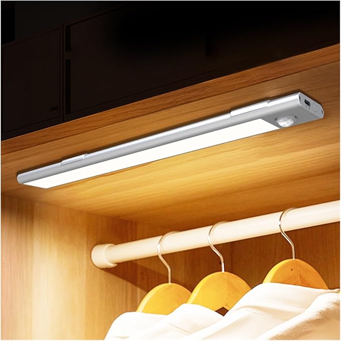 Intelligent Human Body Induction Night Light led Hallway Home Rechargeable Automatic Switch Corridor Corridor Wall Light (Color : Natural Light, Size : 40cm)
