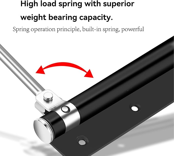 Automatic Door Closer Heavy Duty Adjustable Universal Installation/Wide-Angle Design/Tool-Free Force/Speed Adjustment/Commercial Grade Smooth Closing for Doors 80-120 lbs (Matte Black)