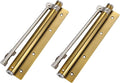 Automatic door closers,2Pcs Spring Loaded Door Closer,Automatic Adjustable Door Closing Mechanism,Stainless Steel Gate Closer,Durable Door Hardware For Office Door Home Improvement For Home Door (6 Co