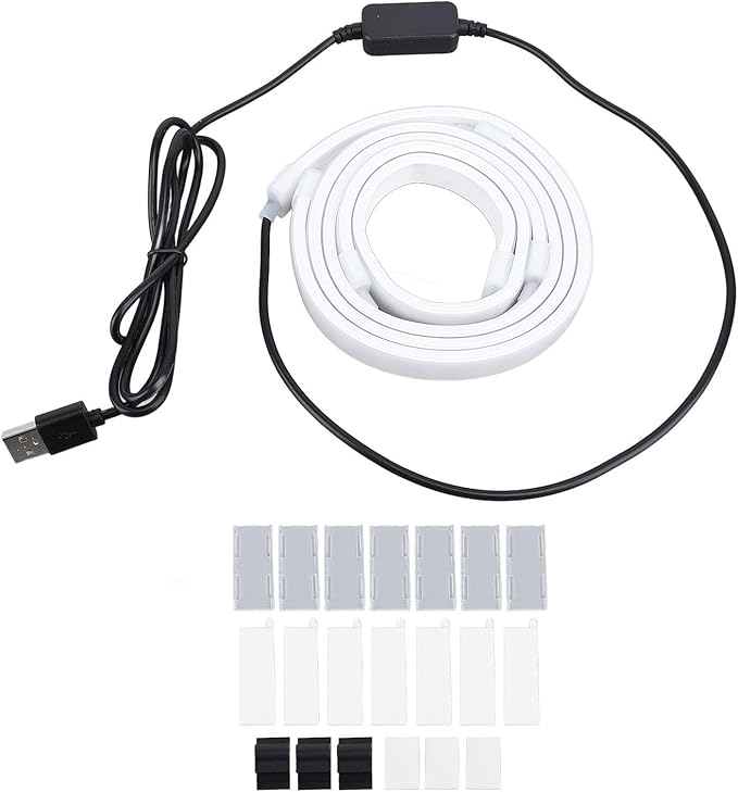 Heayzoki Screen Sync RGB Light Strip for 27 Inch Monitor, 16 Million Colors, USB Powered PC Gaming Ambient Backlight Music Mode PC Client Control, 65 LED Beads