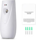 Happybuy Automatic Air Freshener Spray Dispenser (2 - Pack), Wall - Mountable or Freestanding, Battery - Powered, with Multiple Time Settings for Home, Indoor Spaces like Bathrooms, White