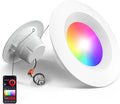 Amico 1 Pack 5/6 Inch Smart WiFi LED Recessed Can Lights, Color Changing Retrofit Recessed Lighting, Baffle Trim, APP Control, 12W=110W 1100LM, IC& ETL