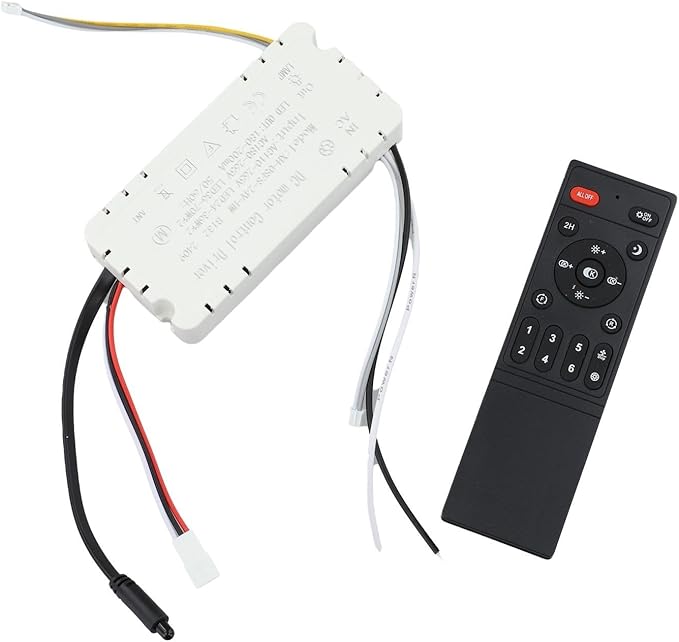 Ceiling Fan Remote Control Kit, Remote Control For Ceiling Fan Light Featuring 6-Speed Settings, Smooth Dimming And Frequency Conversion Receiver For AC LED Lighting(With air guide)