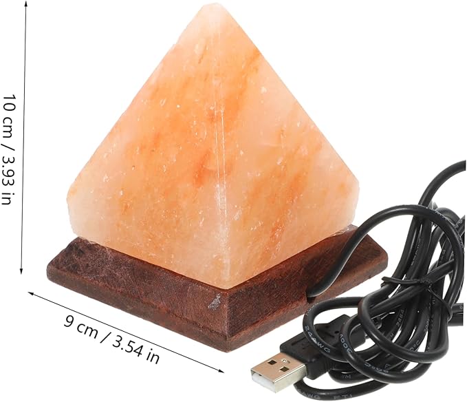 Ciieeo Pyramid Changing Light USB Night Light for Bedroom Living Room Office Decor Unique for Yoga and Meditation Spaces