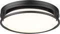 Darkaway Large LED Flush Mount Ceiling Light, 15inch Modern Dimmable Ceiling Lamp 5CCT Dimmable Black Ceiling Light Fixture for Bedroom Kitchen Hallway Entryway