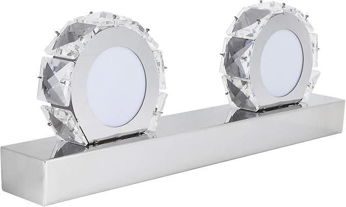 Waterproof LED Mirror Front Light, 16W, 4 Lights, 85-265V, Round Makeup Lights, White - IP65 Protection, Energy Saving, Bathroom and Dressing Room Use (2 Lights)