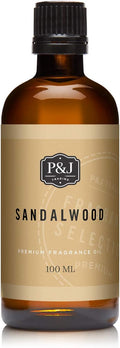 P&J Fragrance Oil - Sandalwood 100ml - Candle Scents, Soap Making, Diffuser Oil, Body Care