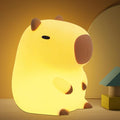 Capybara Night Lamp, Capybara for Loved Ones and Friends, Capybara Light Gift, ABS+SIL, Touch Control, Portable Rechargeable Dimmable, Best Choice for Gift Giving (Capybara)