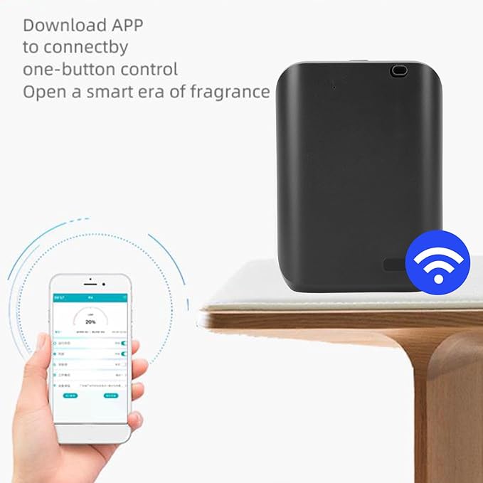 Zunate Smart Scent Air Machine 150ML, APP Controlled Silent Wall Mount Diffuser for 2152.78 Sq.Ft, Ideal for Hotels, Offices & Commercial Spaces (Black)