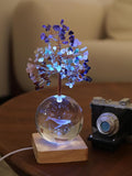 Crystal Tree of Life, 7 Chakra Healing Tree with Multicolor Night Light for Home Decor, Office Desk Decor, Birthday Gift for Women, Christmas, Thanksgiving (3D Whale)