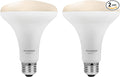 SYLVANIA SMART+ Bluetooth Mesh 60W Equivalent BR30 LED Light Bulb, Dimmable Soft White, Compatible with Alexa, 2 Pack