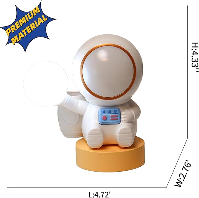 Cartoon Led Night Light for Kids with USB Rechargeable,Cute Birthday Gifts for Boys and Girls,Kawaii Room Decor Desk Accessories for Bedroom,Nursery Night Lamp for Baby (White)