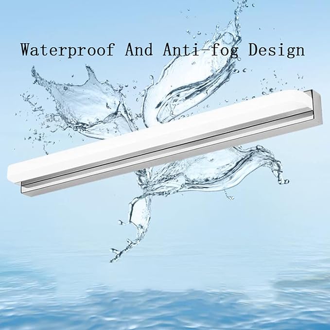 Vanity Lighting LED Mirror Front Light, Stainless Steel Waterproof Anti-Fog Bathroom Vanity Light, Modern Minimalist Acrylic Lamp Make-up Lamp Wall Lamp Bath Lights