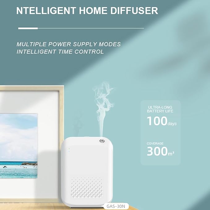 Bewinner Smart Scent Air Machine for Home, 150ml Bluetooth Hotel Diffuser with APP Control, Wall Mountable Aromatherapy Essential Oil Diffuser for Home Hotel Spa Office (White)