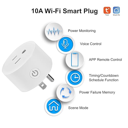 Mini WiFi Smart Plug Outlet Voice Remtoe Control with Alexa Works with Google Assistant IFTTT, Tuya Smart APP Timer,No Hub Required(4 Pack)