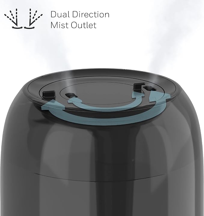 Honeywell Ultra Comfort Cool Mist Humidifier, No Filter, Easy to Fill and Clean, Cleaning Brush Included, Ultra Quiet, Use With Essential Oils for Extra Comfort, Black, HUL545B
