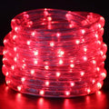 7/16" Rope Light Outdoor, 2-Wire Waterproof LED Rope Light Kit,110V-120V PVC 30 LED/M Tube Lights Strip for Background, Outdoor, Christmas, Home Decoration (23ft/7m, Red)