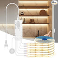 AIMENGTE 12V COB LED Cabinet Lights Strip, 6 x 3.3ft Touch Dimmable 3000K Lighting for Parallel Wood Slat Wall Panels, Display Cabinets, Wardrobes, Showcases, Shelves