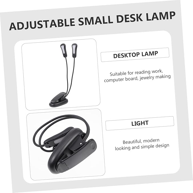 Angoily LED Desk Lamp for Reading Eye-Caring Adjustable Brightness Touch Levels Multipurpose Lighting for Home Office Bedroom 1 Set