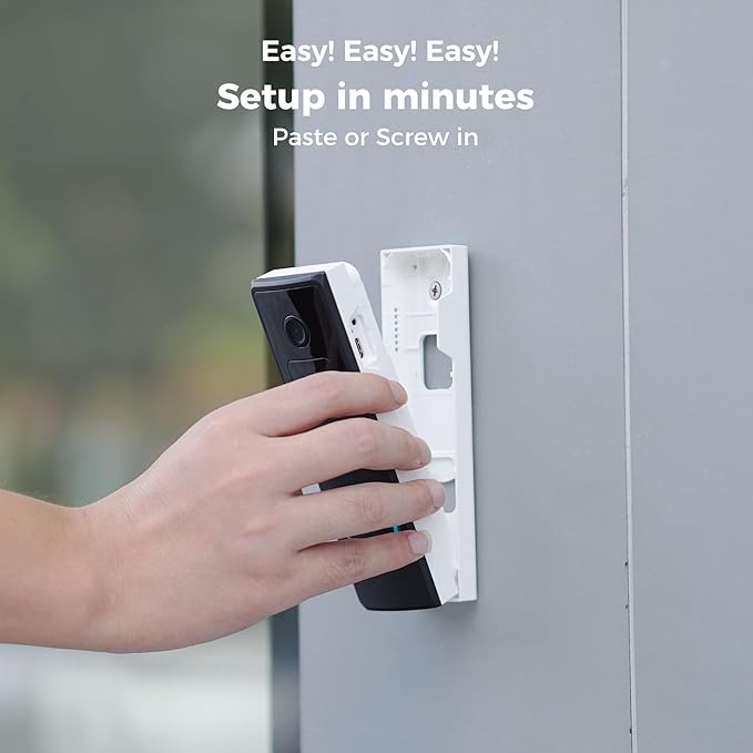 Vicohome D2A Home Surveillance Wireless Video Doorbell with Chime, Battery, Waterproof, Audible Alarm Easy to Setup,2.4GHz Wi-Fi, Human Detection,Two Way Audio, Micro SD Slot, 180 Days Exchange Policy