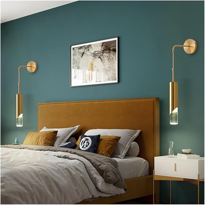 Modern Led Decorative Items Compatible with Home Tri-Color Light Source Dining Room Lights Dorm Room Decor Lamp(Gold,30 * 6cm)