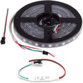 WS2812B LED Strip Lights 16.4ft 5M WS2812B 150LEDs Programmable Individual Addressable WS2811 Built-in 5050 RGB LED Strip IP67 Waterproof DC5V with Mini Controller