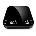Pour Over Coffee Scale with Timer - 0.1g High Precision Digital Espresso Scale for Portafilter Weighing & Coffee Beans. Large Wide Base Gram Scale for Kitchen, Chemex & French Press (Black)