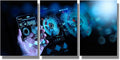 LSIUHWUWI 3 Panel Canvas Wall Art Modern Canvas Prints Art Wireless Mobile Internet Technology 5G LTE Data Connection Pictures Posters, Wall Art Wooden Framed Ready to Hang, 16x24inchx3