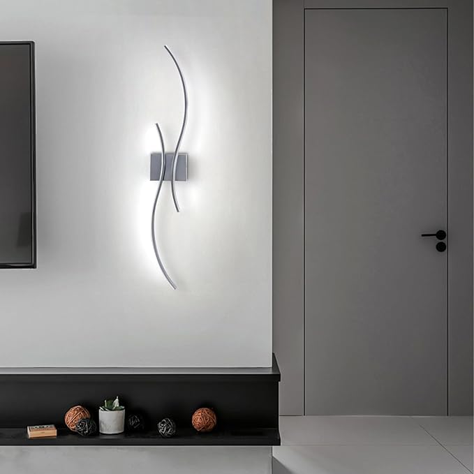 CANEOE Modern LED Wall Sconce, 39Inch LED Bathroom Vanity Light, 6000K Modern Wall Light Fixtures Indoor Wall Lamps for Living Room Hallway Sconces Lighting