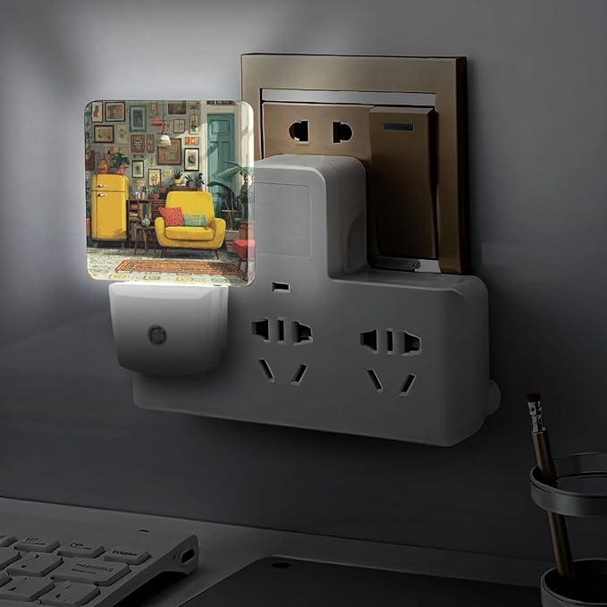 LED Night Light, Vital Interior Smart Sensor Night Lights Plug Into Wall with Auto Dusk to Dawn, Soft Glow Nightlight for Bedroom, Bathroom, Hallway, Stairway