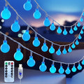 Mini Globe String Lights USB Plug in 38ft 100 Led Fairy Lights with Remote Timer Dimmable 8 Modes for Indoor Outdoor Bedroom Dorm Garden Birthday Party Camping Wedding Christmas Tree Decoration, Blue