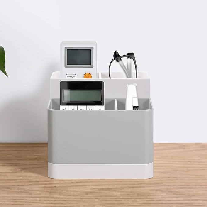 Poeland Desktop Storage Organizer, Pen and Pencil Cases Boxes, Pen or Pencil Holder Box Container for Desk, Office Supplies, Vanity Table