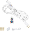 GZBtech RGB Neon Controller Kit with Remote & Power Supply, Only Vivid RGB Neon Rope Lights