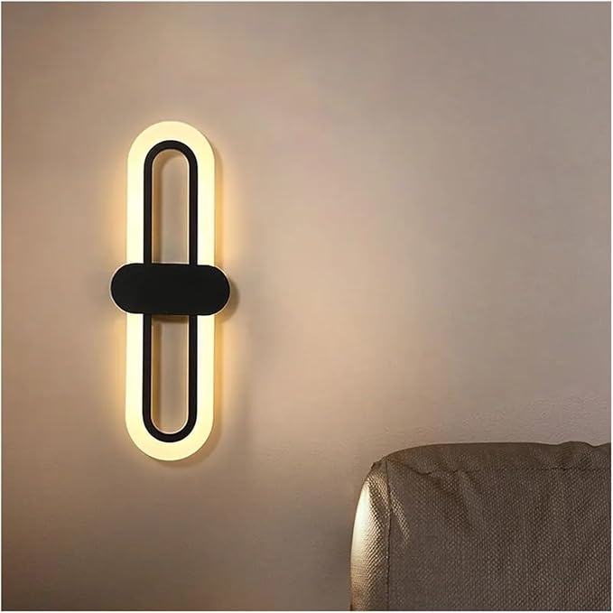 Modern Minimalist Living Room Background Wall Led Three-Color Light-Changing Wall Lamp Simple Aisle Balcony Lamp,Contemporary