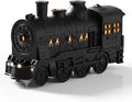 Train Humidifier with Essential Oil Diffuser - 300ML Large Capacity Ultrasonic Dual Mist Output, 4Color LED Night Light with Remote Control, Auto-Off, Ultra Quiet for Bedroom Office Desk (Black)
