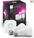 Philips Hue Color 75W A19 Smart LED Bulb 2PK + Hue Bridge - White and Color Ambiance