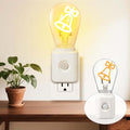 LED Night Light Lamp with Smart Sensor Dusk to Dawn Sensor, Motion Activated, Warm Light, 1W Plug-in, 1 Pack