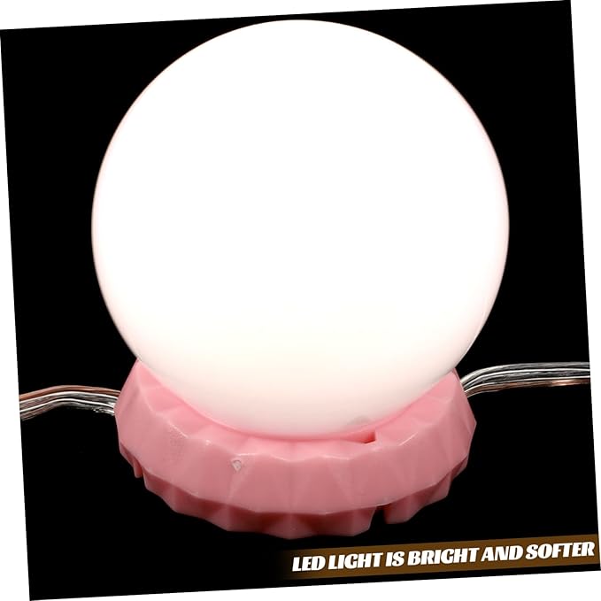 Cabilock LED Vanity Mirror Light 3 Color Temperatures USB-Powered Makeup Lighting for Bathroom and Dressing Table Adjustable Brightness Suction Cup Design for Makeup Application