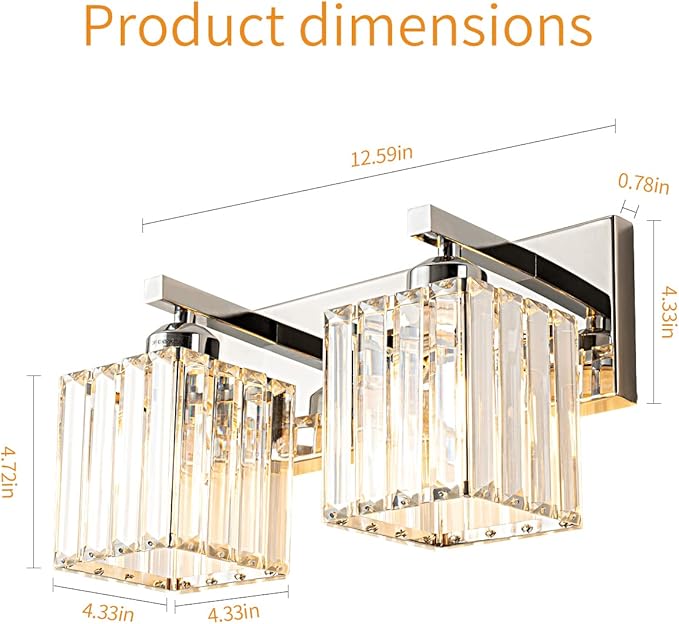 BubbleGlassBallWallSconcesBathroomLightFixturedFinish,3-LightRibbedGlobesLamps,WallMountedVanityLightFixtureforBedsideStairwayHallwayPorch