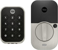 Yale Assure Lock 2 Touch Deadbolt, Satin Nickel Smart Keyless Entry Door Lock with Z-Wave (ZW3) Connected Touch Keypad and Fingerprint Scanner, YRD450-F-ZW3-619