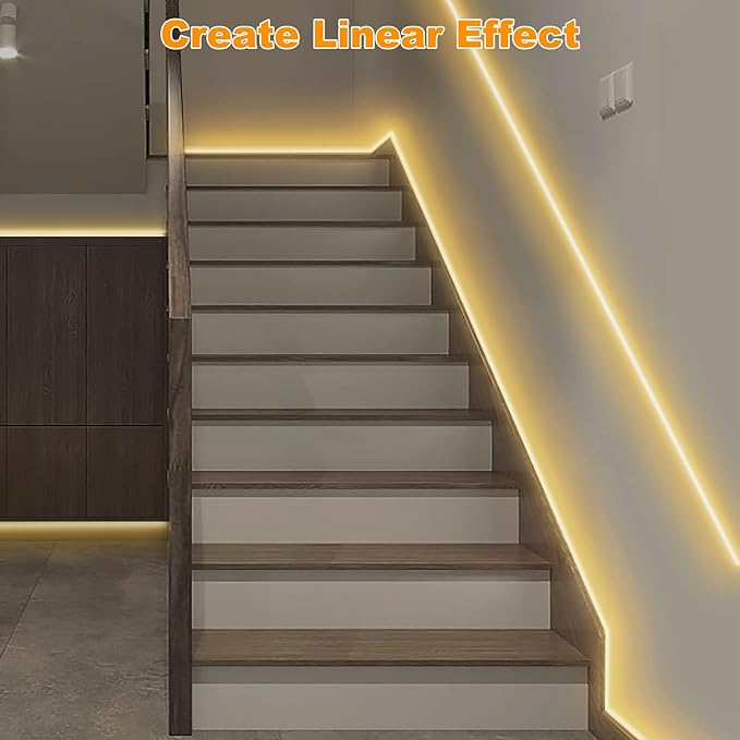 Smart White COB Led Strip Light with App and Remote, 32.8ft 4000K Bright WiFi COB Light Strip Compatible with Alexa and Google, Dimmable Indoor Led Lights for Room, Cabinet
