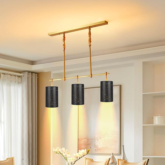 Fixture Replacement Globe Lampshade, Pendant Light Shade Starry Night Straight Cylinder Lampshade with 1-5/8 Inch Fitter Opening, Bottom Diameter 3.5" Height 5.5" Shades for Pendant Lights Wall Lamps