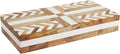 Handicrafts Home White Large Decorative Storage Box with Lid Wooden Decorative Box Coffee Table Storage Box Living Room Organizer Storage Box – Resin Inlay Patisserie Adorn Collection- 12x6x2
