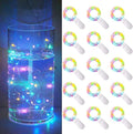 15 Pack 30 LED Micro Starry String Lights Battery Operated(Included),Fairy Waterproof Silver Wire Lights,for DIY Party Garden Wedding Table Indoor&Outdoor Decorations