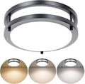 Drosbey 42W LED Flush Mount Ceiling Light Fixture, Ceiling Lights for Kitchen, Bedroom, Bathroom, Garage, Dimmable, Super Bright 4200 Lumens, 3000K/4000K/5000K Adjustable (Black), UL Listed