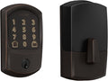Schlage Encode Smart Wi-Fi Deadbolt Lock with Touchscreen Keypad, Keyless Front Door Entry, App Control, Alexa, Google Home and Airbnb Compatible, Aged Bronze, BE489WB GRW 716